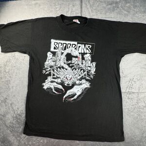 Vintage Scorpions T Shirt‎ XL 90s Tease Me Please Me Tour Single Stitched Band